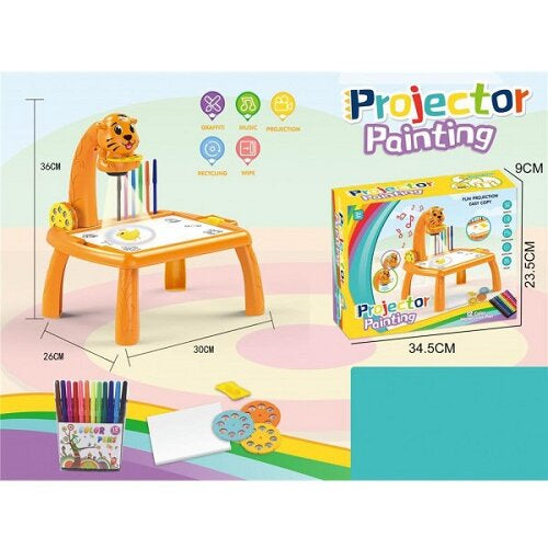 💡 MENOS PANTALLAS, MÁS SALUD 🧠 Escritorio de Aprendizaje con Proyector LED 🧸 + Pack 4 Cuadernos Mágicos GRATIS 🎁