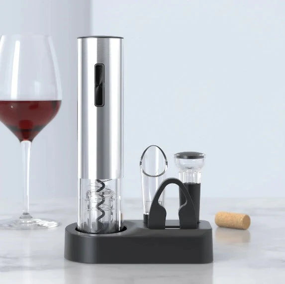 ✅ Winel™ – Sacacorchos Eléctrico 4 en 1 🍷 con Cortador y Vertedor de Vino