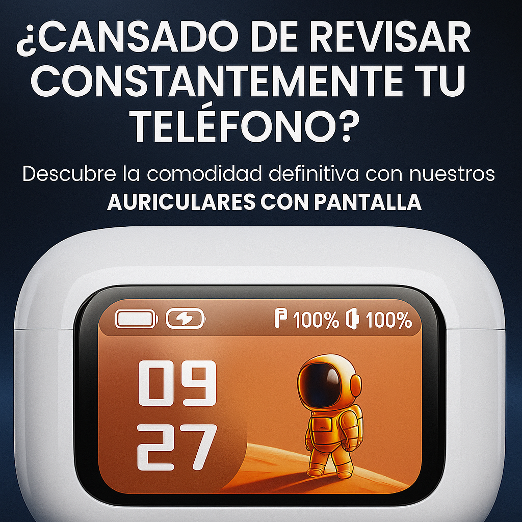 Air Pods PRO con Pantalla – Sonido Premium y Cancelación de Ruido