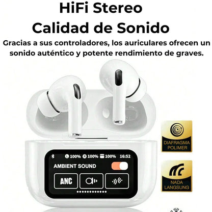 Air Pods PRO con Pantalla – Sonido Premium y Cancelación de Ruido
