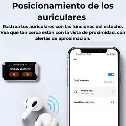 Air Pods PRO con Pantalla – Sonido Premium y Cancelación de Ruido