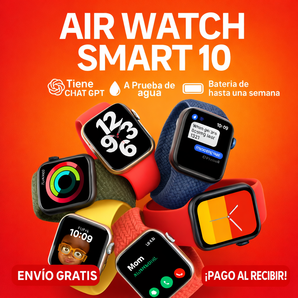 ⌚️ Air Watch Series 10 PRO con caja premium y cargador por inducción incluido + ENVÍO GRATIS 🔥