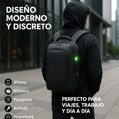 Bolso cruzado antirrobo negro - 70% SOLO HOY ¡APROVECHA AHORA!