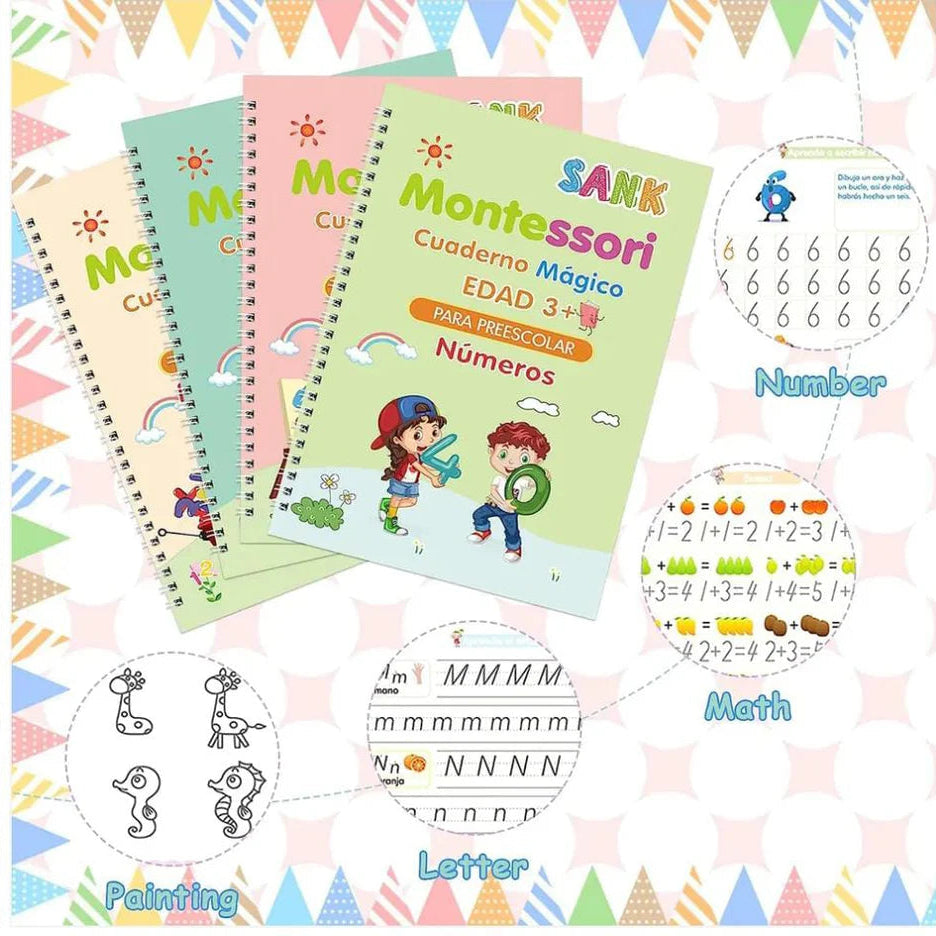 💡 MENOS PANTALLAS, MÁS SALUD 🧠 Escritorio de Aprendizaje con Proyector LED 🧸 + Pack 4 Cuadernos Mágicos GRATIS 🎁