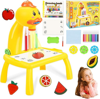 💡 MENOS PANTALLAS, MÁS SALUD 🧠 Escritorio de Aprendizaje con Proyector LED 🧸 + Pack 4 Cuadernos Mágicos GRATIS 🎁