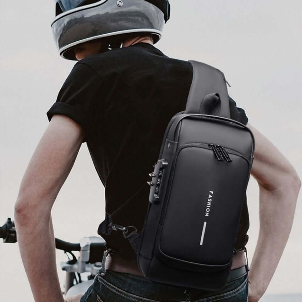 Bolso cruzado antirrobo negro - 70% SOLO HOY ¡APROVECHA AHORA!
